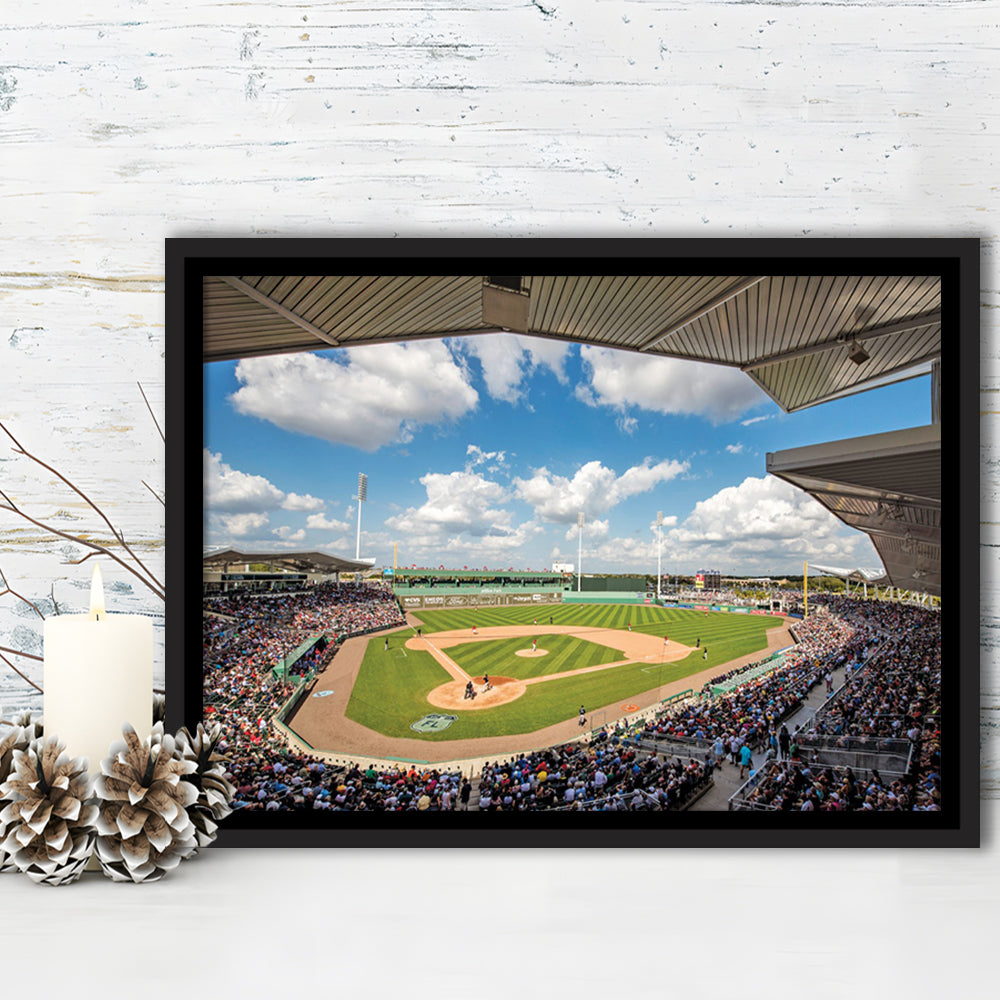 Fenway South Park in Fort Myers, Stadium Canvas, Sport Art, Framed Canvas Print Wall Art, Floating Frame