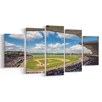 Fenway South Park in Fort Myers, Stadium Canvas, Sport Art, Gift for him, 5 Panel, Large Canvas, Canvas Print Wall Art