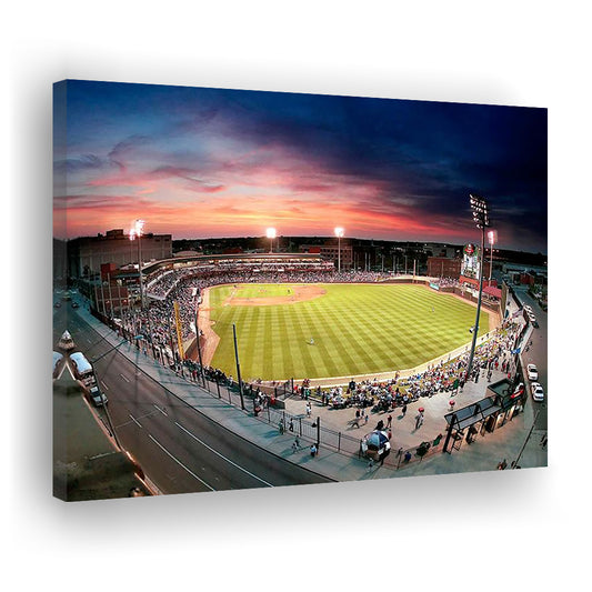 Fifth Third Field Dayton, Stadium Canvas, Sport Art, Gift for him, Man Cave Decor, Art Print, Canvas Print Wall Art
