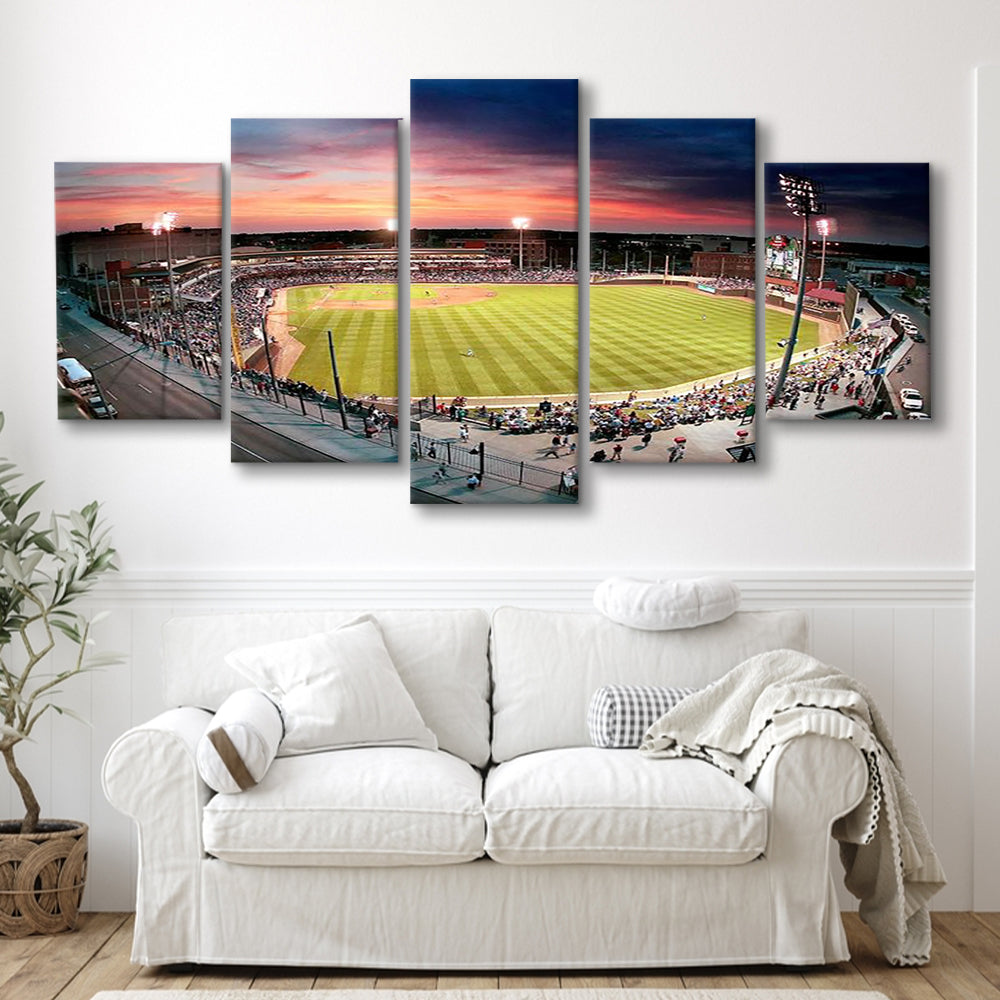 Fifth Third Field Dayton, Stadium Canvas, Sport Art, Gift for him, 5 Panel, Large Canvas, Canvas Print Wall Art
