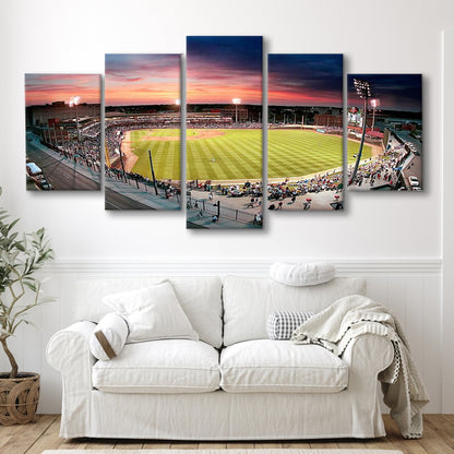 Fifth Third Field Dayton, Stadium Canvas, Sport Art, Gift for him, 5 Panel, Large Canvas, Canvas Print Wall Art