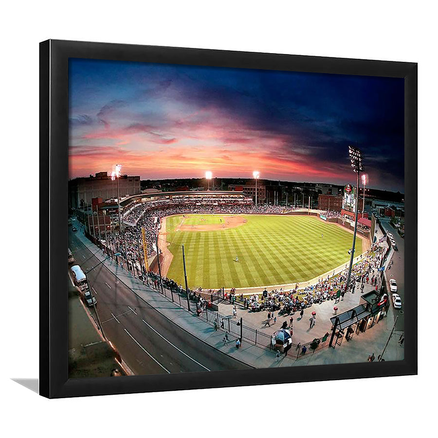 Fifth Third Field Dayton, Stadium Canvas, Sport Art, Gift for him, Framed Art Print Wall Decor, Picture Framed
