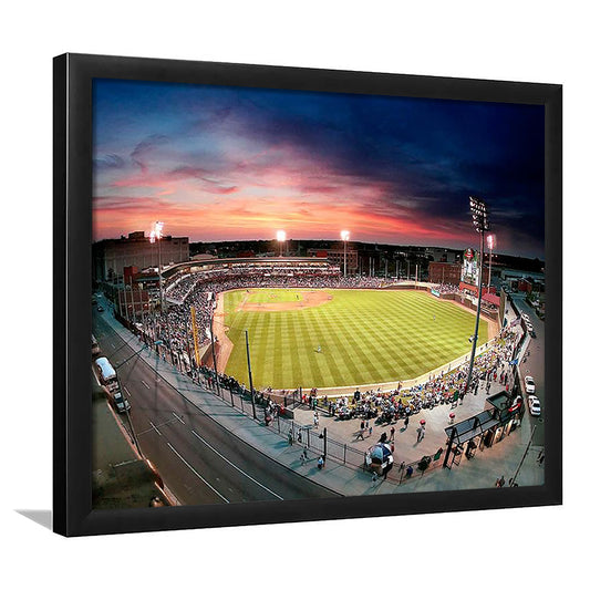 Fifth Third Field Dayton, Stadium Canvas, Sport Art, Gift for him, Framed Art Print Wall Decor, Picture Framed