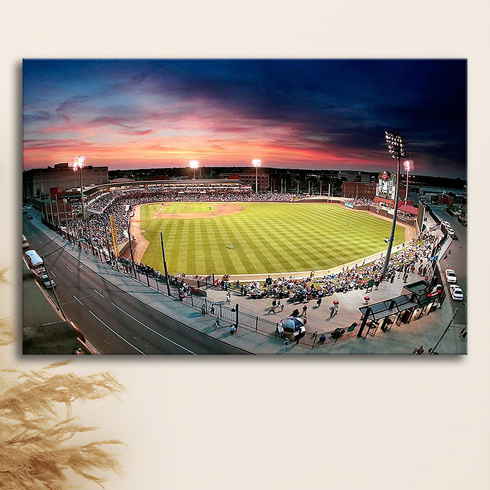 Fifth Third Field Dayton, Stadium Canvas, Sport Art, Gift for him, Man Cave Decor, Art Print, Canvas Print Wall Art