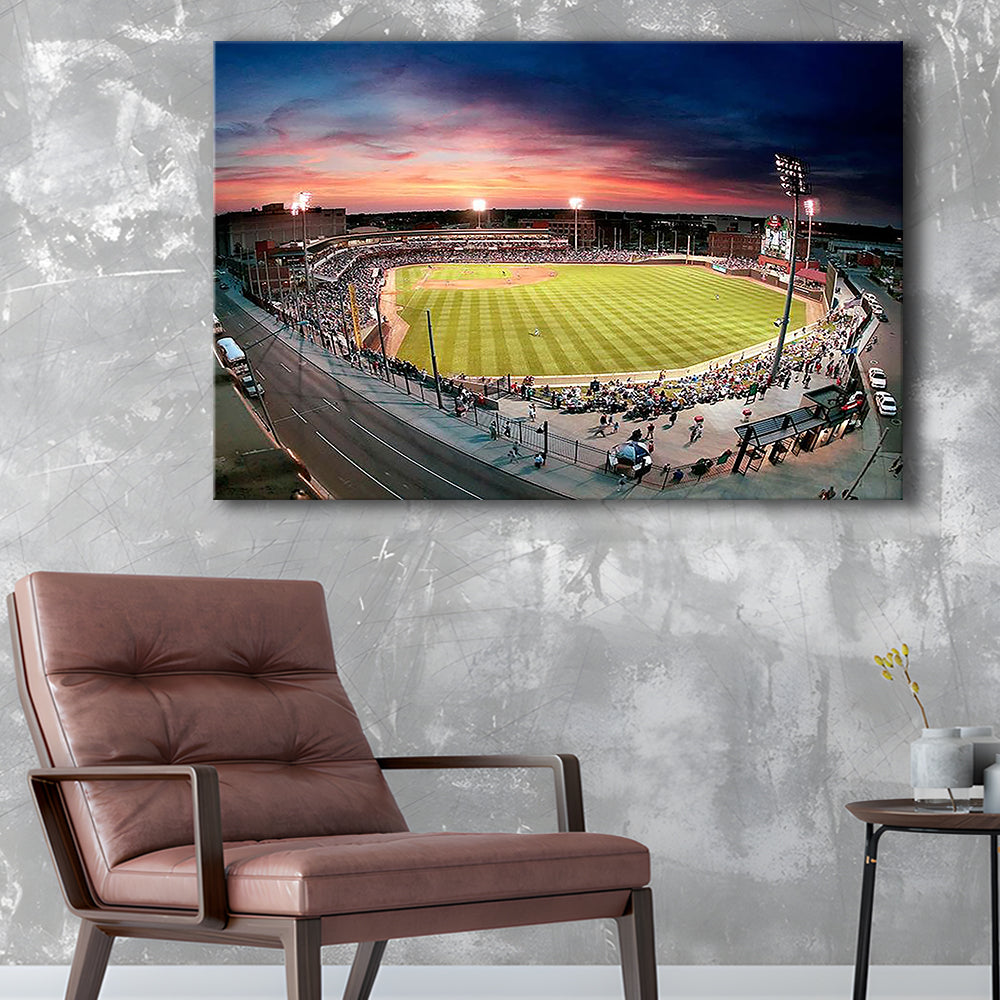 Fifth Third Field Dayton, Stadium Canvas, Sport Art, Gift for him, Man Cave Decor, Art Print, Canvas Print Wall Art