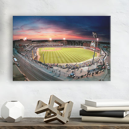Fifth Third Field Dayton, Stadium Canvas, Sport Art, Gift for him, Man Cave Decor, Art Print, Canvas Print Wall Art
