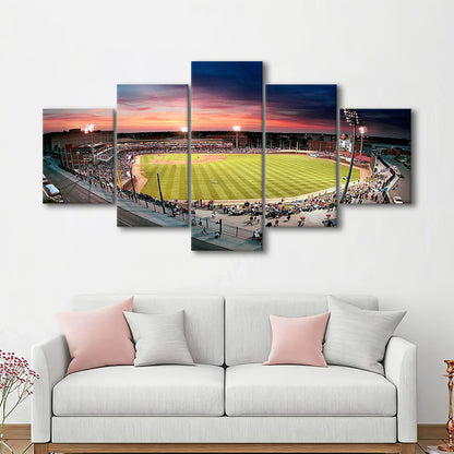 Fifth Third Field Dayton, Stadium Canvas, Sport Art, Gift for him, 5 Panel, Large Canvas, Canvas Print Wall Art