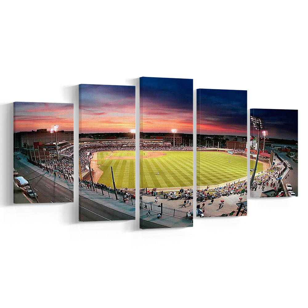 Fifth Third Field Dayton, Stadium Canvas, Sport Art, Gift for him, 5 Panel, Large Canvas, Canvas Print Wall Art
