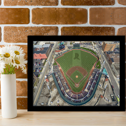Fifth Third Field in Toledo Ohio, Stadium Canvas, Sport Art, Gift for him, Framed Art Print Wall Decor, Picture Framed