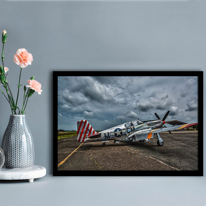 Fighter North American P 51 Bc Mustang Wall Art, Mustang Wall Decor, Plane Wall Art, Framed Art Print, Picture Framed