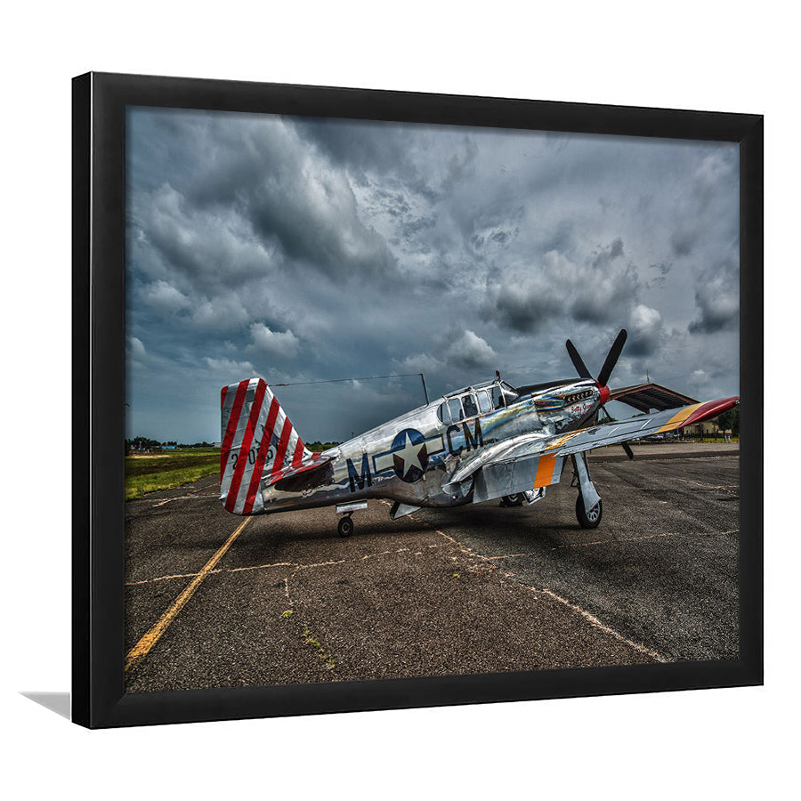Fighter North American P 51 Bc Mustang Wall Art, Mustang Wall Decor, Plane Wall Art, Framed Art Print, Picture Framed