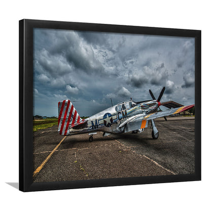 Fighter North American P 51 Bc Mustang Wall Art, Mustang Wall Decor, Plane Wall Art, Framed Art Print, Picture Framed