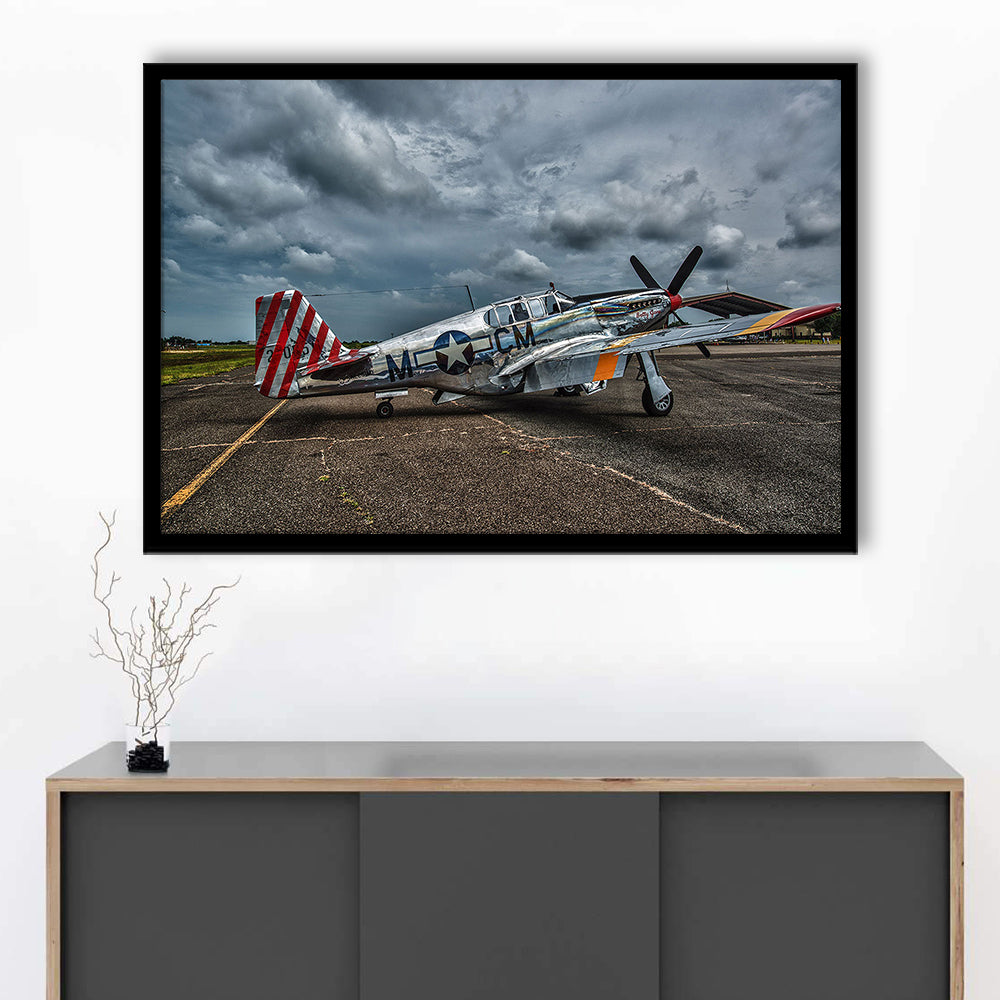 Fighter North American P 51 Bc Mustang Wall Art, Mustang Wall Decor, Plane Wall Art, Framed Art Print, Picture Framed