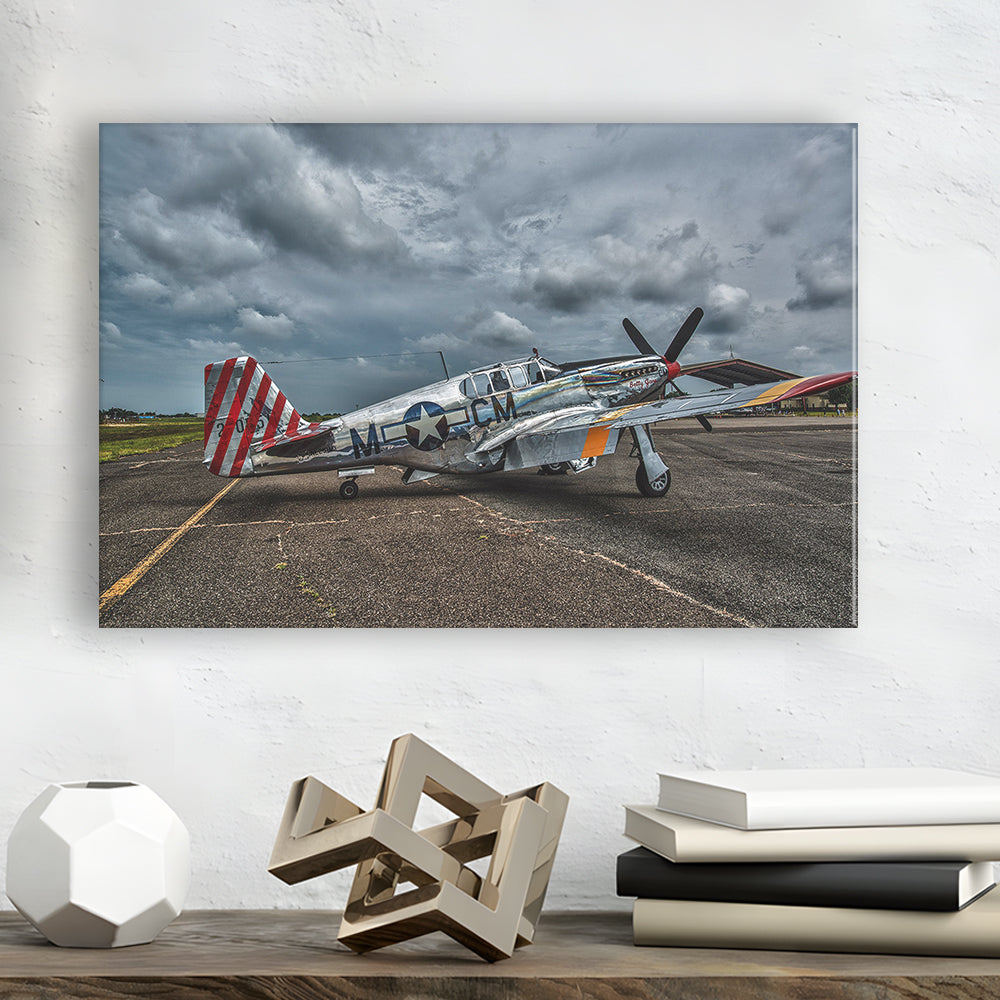 Fighter North American P 51 BC Mustang Wall Art, Mustang Wall Decor, Plane Wall Art Decor, Cavas Print Wall Art Hom Decor