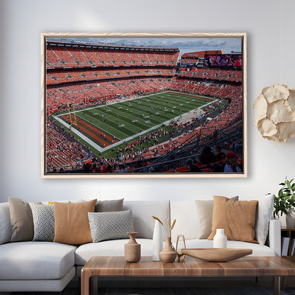 First Energy Stadium, Stadium Canvas, Sport Art, Framed Canvas Print Wall Art, Floating Frame