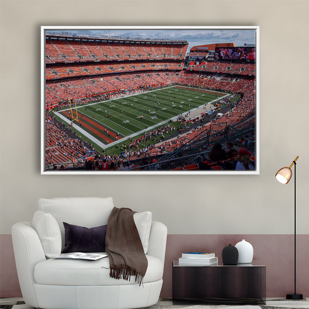 First Energy Stadium, Stadium Canvas, Sport Art, Framed Canvas Print Wall Art, Floating Frame