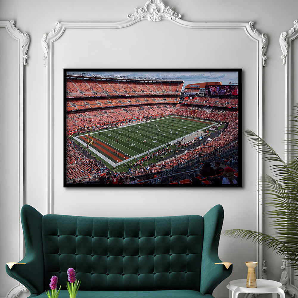 First Energy Stadium, Stadium Canvas, Sport Art, Gift for him, Framed Art Print Wall Decor, Picture Framed