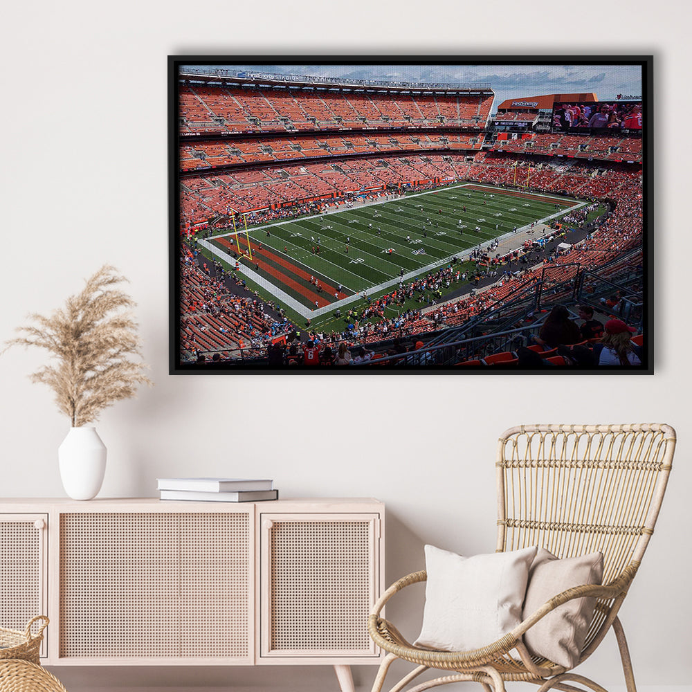 First Energy Stadium, Stadium Canvas, Sport Art, Framed Canvas Print Wall Art, Floating Frame