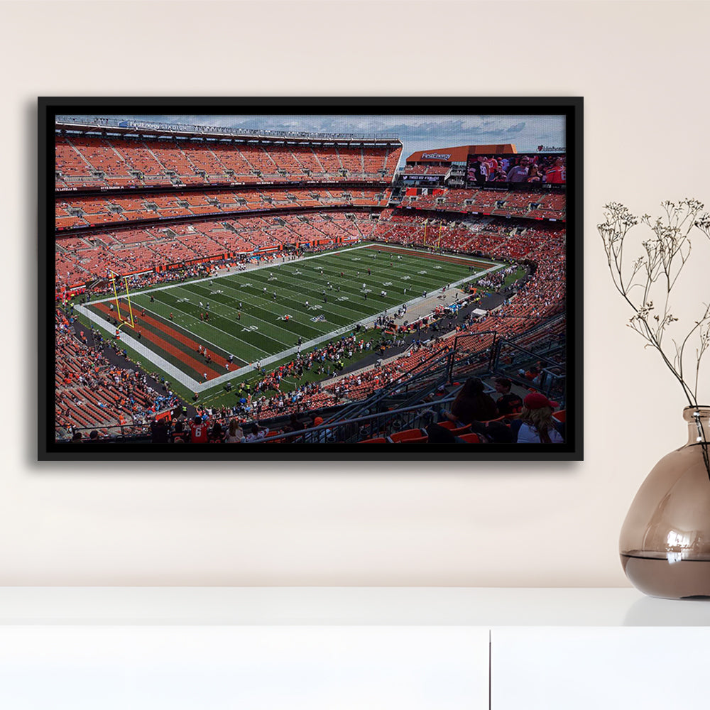 First Energy Stadium, Stadium Canvas, Sport Art, Framed Canvas Print Wall Art, Floating Frame