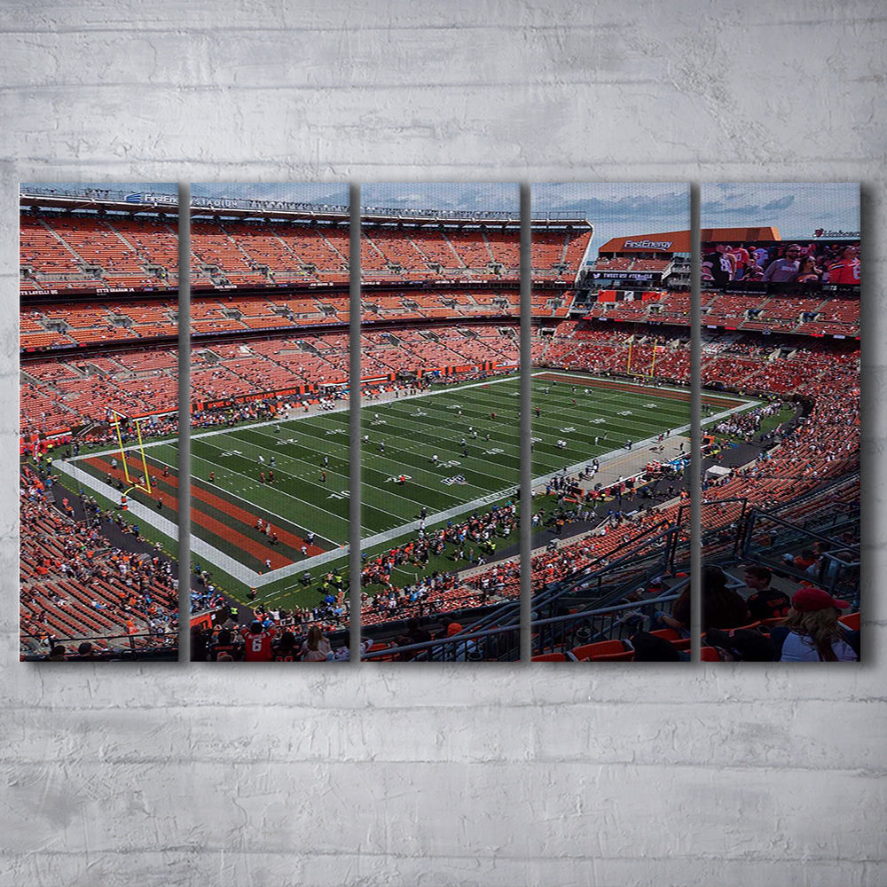 First Energy Stadium, Stadium Canvas, Sport Art, 5 Panel B, Extra Large Canvas, Canvas Print Wall Art