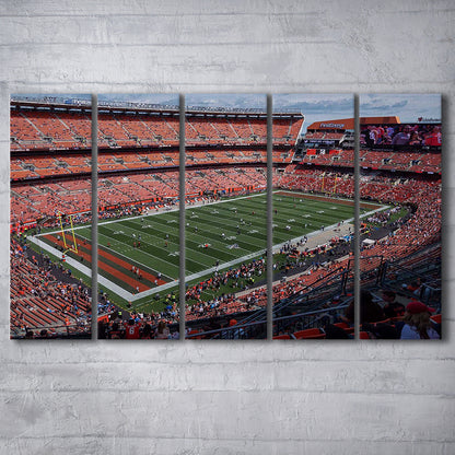 First Energy Stadium, Stadium Canvas, Sport Art, 5 Panel B, Extra Large Canvas, Canvas Print Wall Art
