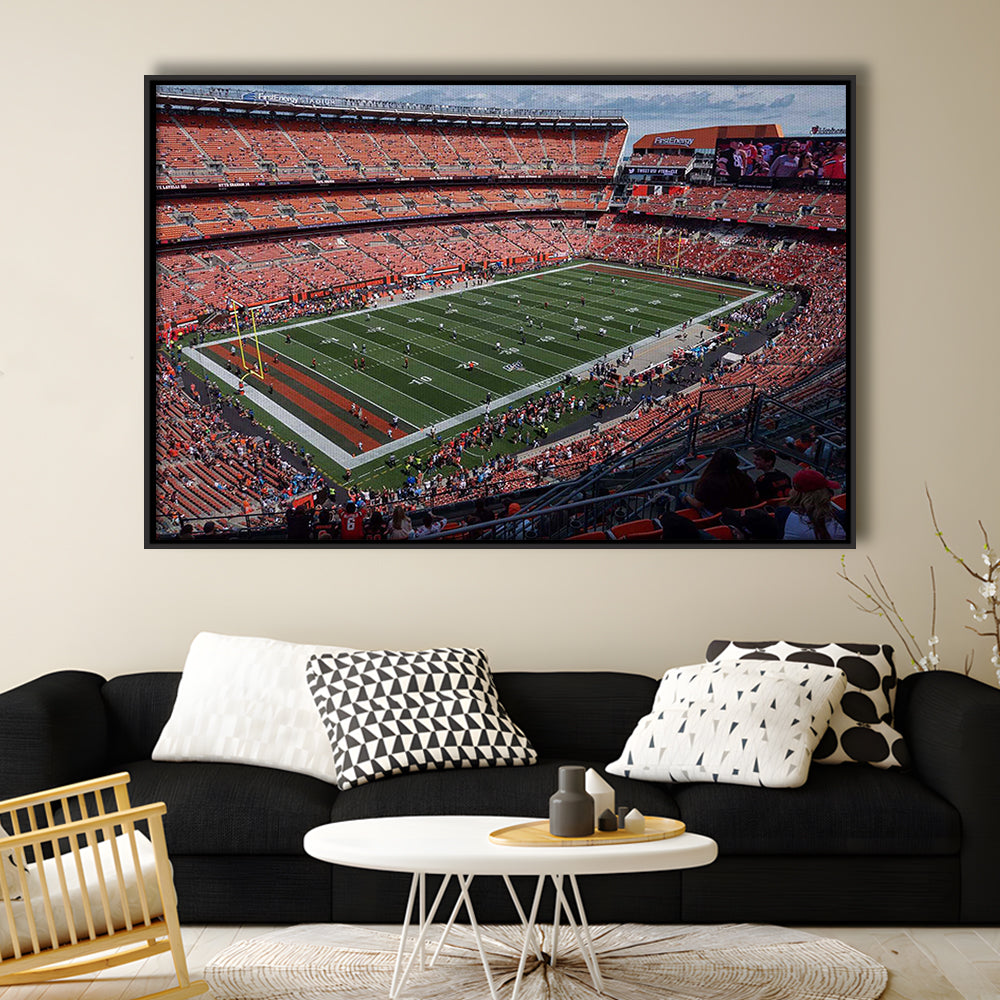 First Energy Stadium, Stadium Canvas, Sport Art, Framed Canvas Print Wall Art, Floating Frame