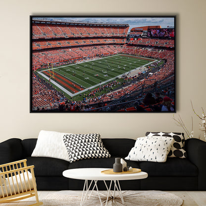 First Energy Stadium, Stadium Canvas, Sport Art, Framed Canvas Print Wall Art, Floating Frame
