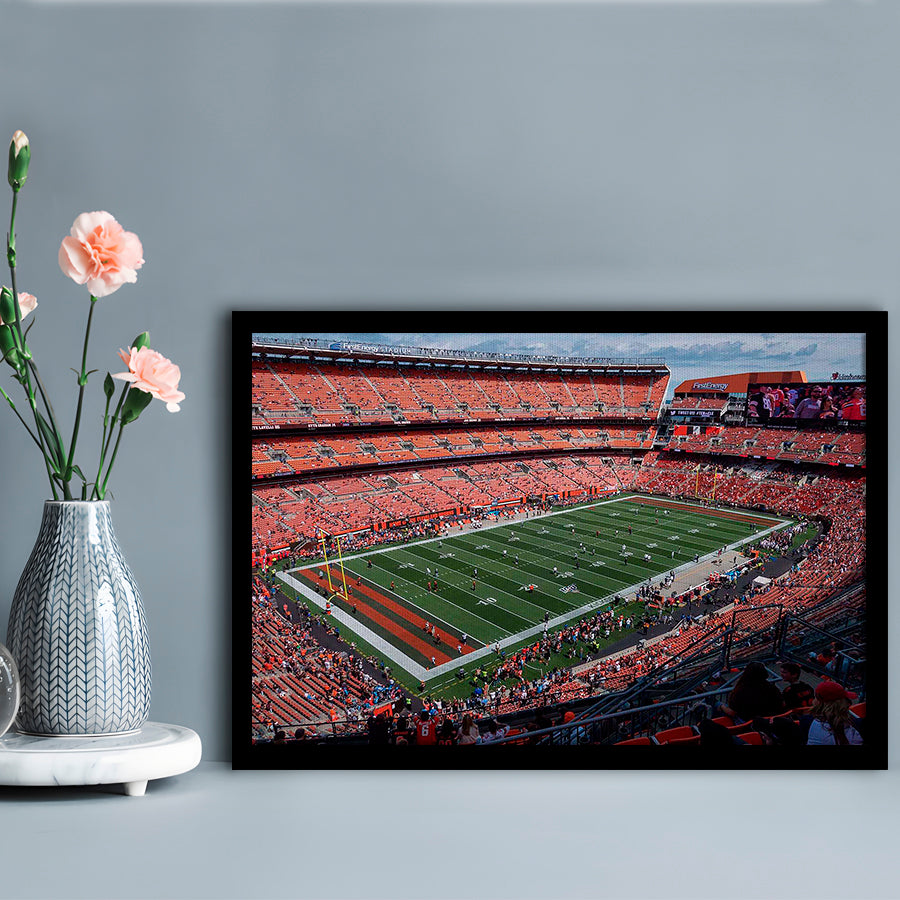 First Energy Stadium, Stadium Canvas, Sport Art, Gift for him, Framed Art Print Wall Decor, Picture Framed