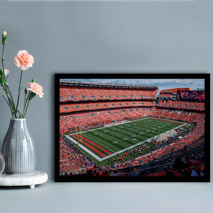 First Energy Stadium, Stadium Canvas, Sport Art, Gift for him, Framed Art Print Wall Decor, Picture Framed
