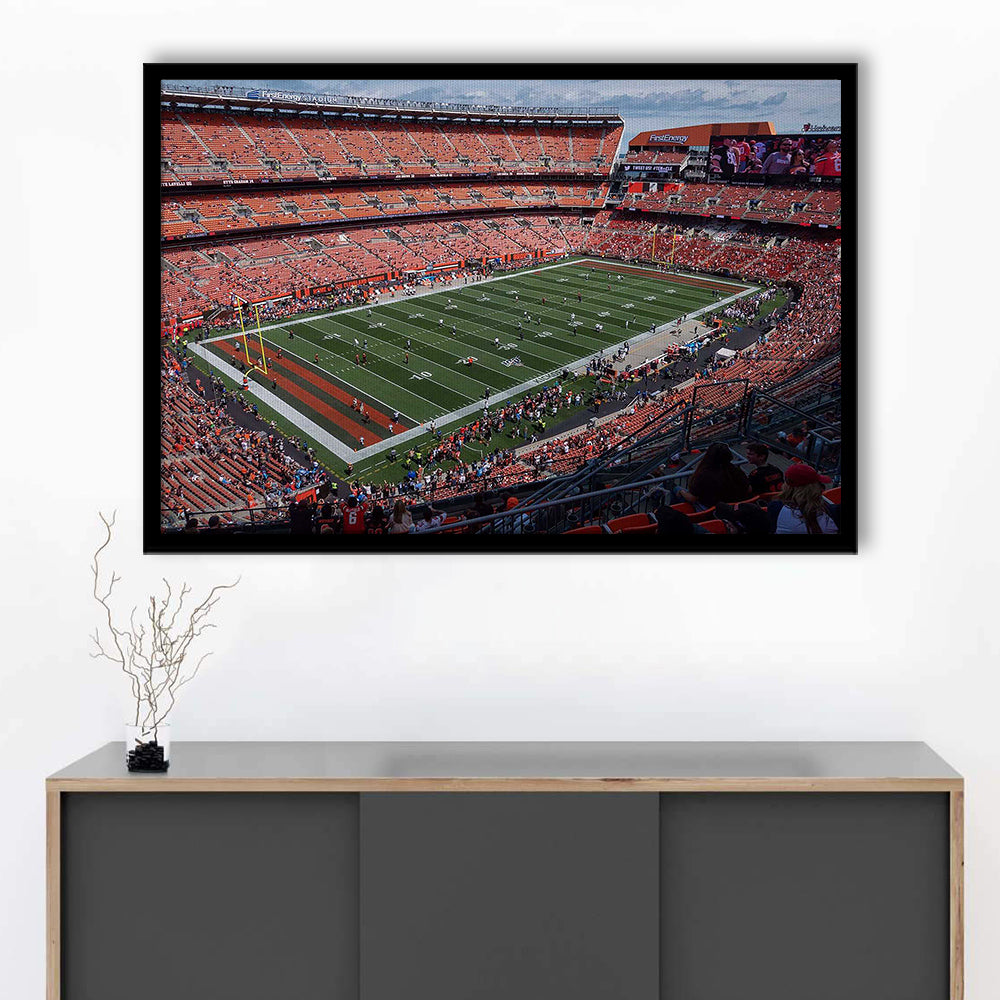 First Energy Stadium, Stadium Canvas, Sport Art, Gift for him, Framed Art Print Wall Decor, Picture Framed