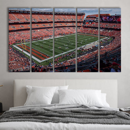 First Energy Stadium, Stadium Canvas, Sport Art, 5 Panel B, Extra Large Canvas, Canvas Print Wall Art
