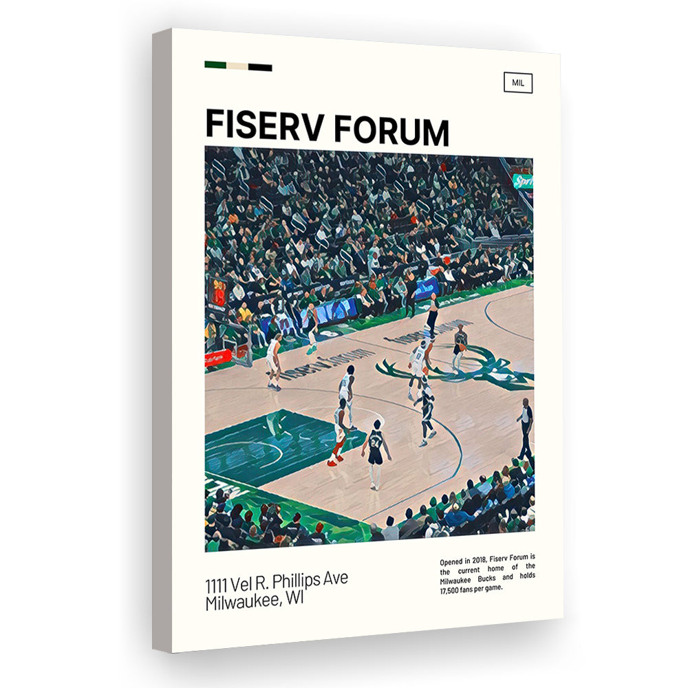 Fiserv Forum Print, Milwaukee Bucks Stadium Canvas Art, Fan Gifts, Sport Art, Canvas Print Wall Art