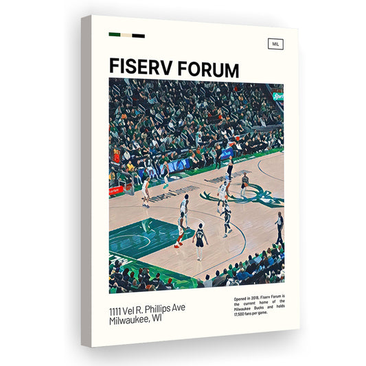 Fiserv Forum Print, Milwaukee Bucks Stadium Canvas Art, Fan Gifts, Sport Art, Canvas Print Wall Art