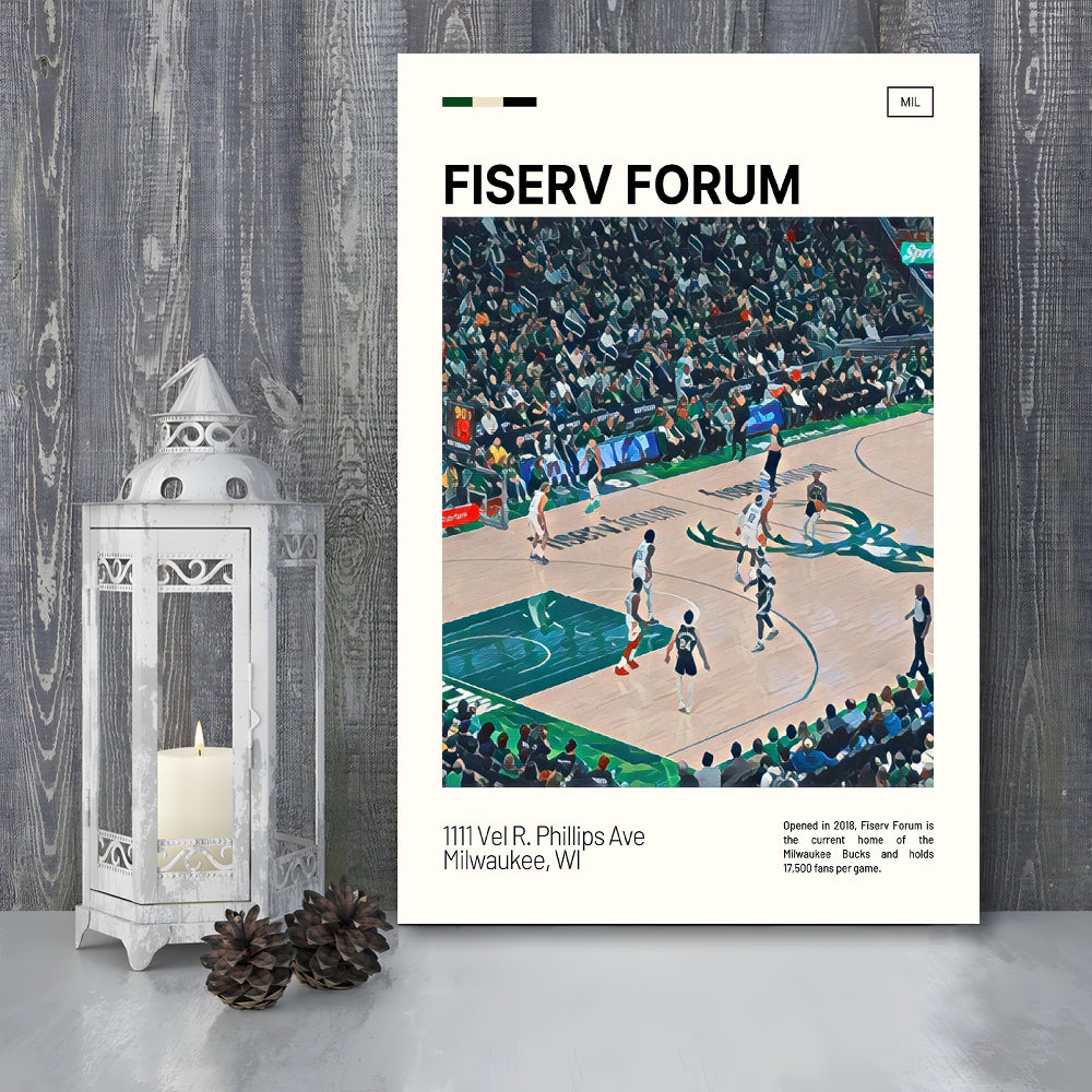 Fiserv Forum Print, Milwaukee Bucks Stadium Canvas Art, Fan Gifts, Sport Art, Canvas Print Wall Art