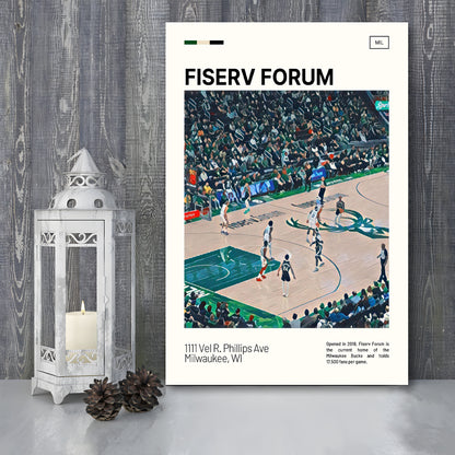 Fiserv Forum Print, Milwaukee Bucks Stadium Canvas Art, Fan Gifts, Sport Art, Canvas Print Wall Art