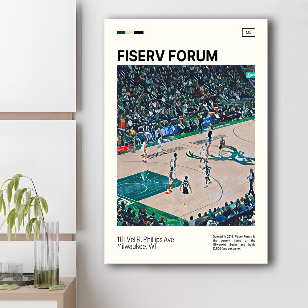 Fiserv Forum Print, Milwaukee Bucks Stadium Canvas Art, Fan Gifts, Sport Art, Canvas Print Wall Art
