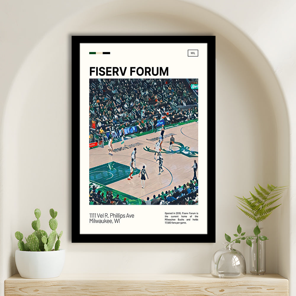 Fiserv Forum Print, Milwaukee Bucks Stadium Art, Gifts for him, Sport Art, Framed Art Print Wall Decor
