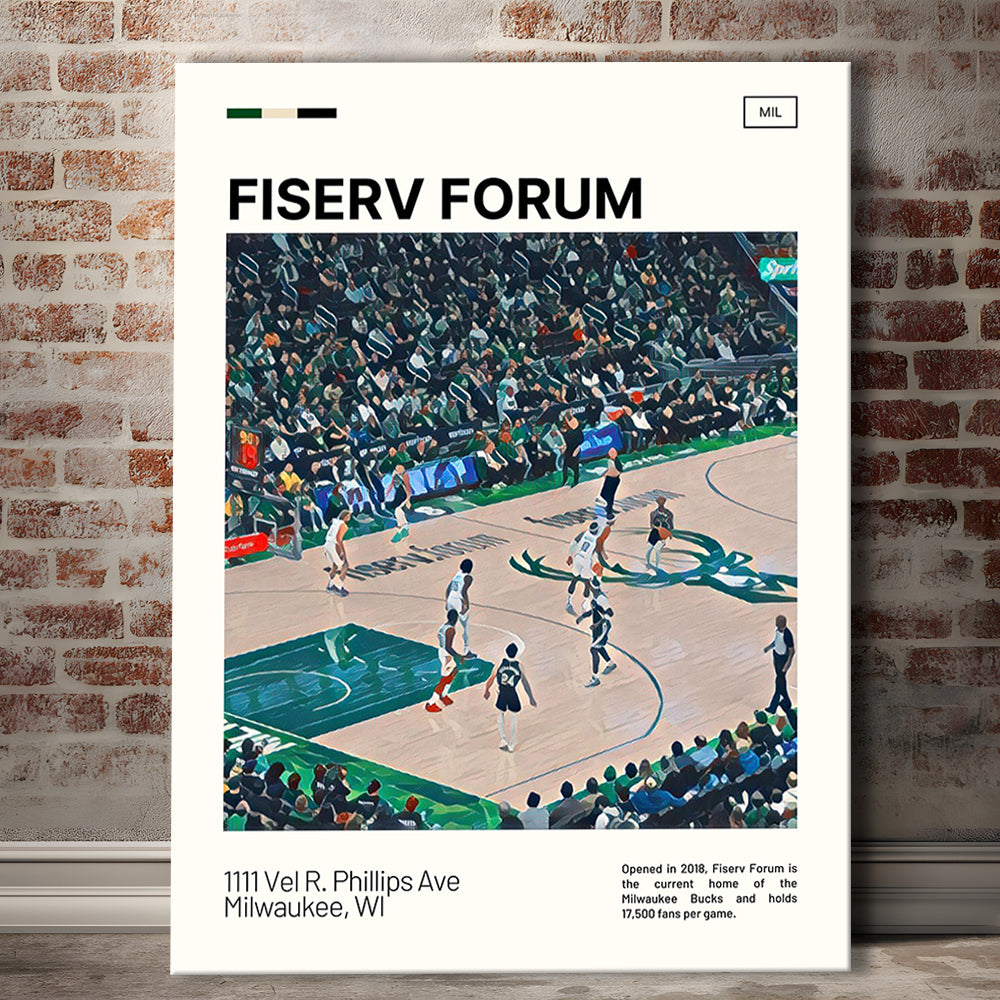 Fiserv Forum Print, Milwaukee Bucks Stadium Canvas Art, Fan Gifts, Sport Art, Canvas Print Wall Art
