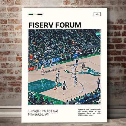Fiserv Forum Print, Milwaukee Bucks Stadium Canvas Art, Fan Gifts, Sport Art, Canvas Print Wall Art