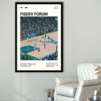 Fiserv Forum Print, Milwaukee Bucks Stadium Art, Gifts for him, Sport Art, Framed Art Print Wall Decor