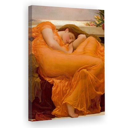 Flaming June By Frederic Lord Leighton Print, Victorian Art,Moody Vintage Painting, Gift Idea, Canvas Print, Canvas Decor