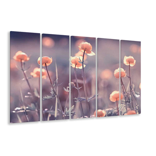 Floral Elegance Canvas Print,Extra Large Wall Decor, 5 Piece B Extra Large Cavas Print Wall Art Decor
