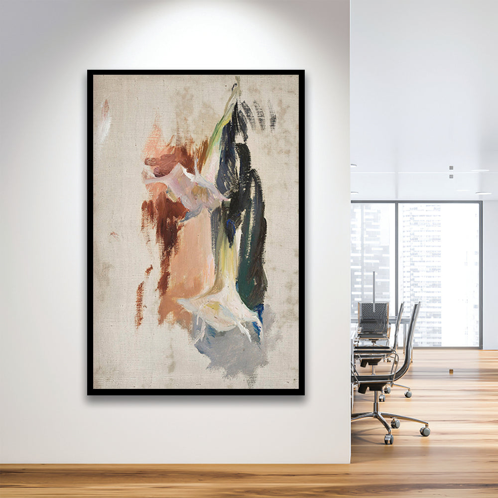 Floral Framed Art Print Wall Decor, Botanical Prints Abstract Print Neutral Wall Art, Vintage Floral Print Oil Painting