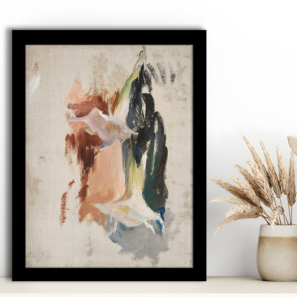 Floral Framed Art Print Wall Decor, Botanical Prints Abstract Print Neutral Wall Art, Vintage Floral Print Oil Painting