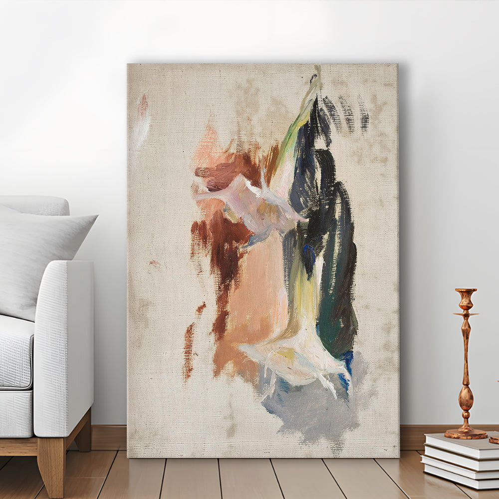 Floral Canvas Print Wall Art, Botanical Prints Abstract Still Life Print Neutral Wall Art, Vintage Floral Print Oil Painting