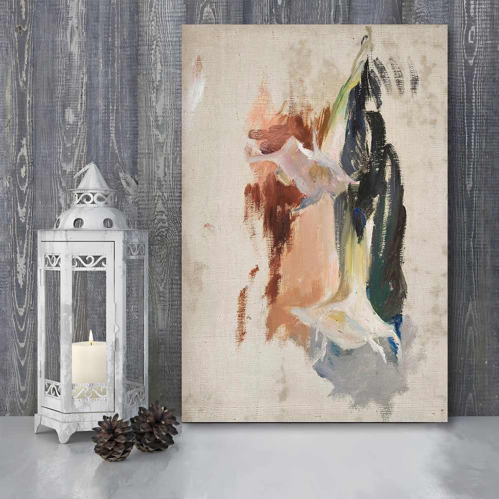 Floral Canvas Print Wall Art, Botanical Prints Abstract Still Life Print Neutral Wall Art, Vintage Floral Print Oil Painting