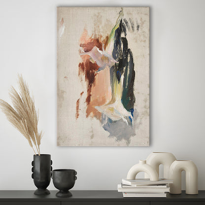 Floral Canvas Print Wall Art, Botanical Prints Abstract Still Life Print Neutral Wall Art, Vintage Floral Print Oil Painting