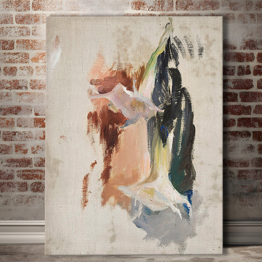 Floral Canvas Print Wall Art, Botanical Prints Abstract Still Life Print Neutral Wall Art, Vintage Floral Print Oil Painting