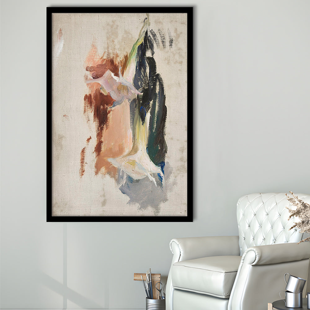 Floral Framed Art Print Wall Decor, Botanical Prints Abstract Print Neutral Wall Art, Vintage Floral Print Oil Painting
