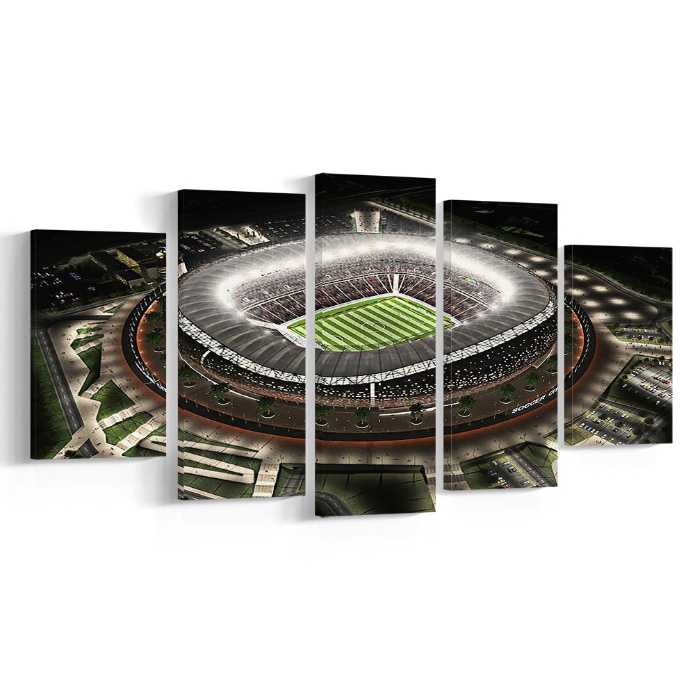 Fnb Stadium, Stadium Canvas, Sport Art, Gift for him, 5 Panel, Large Canvas, Canvas Print Wall Art